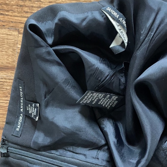 SANDRA ANGELOZZI BLACK FORMAL FIGURE ACCENT SKIRT - Picture 7 of 11